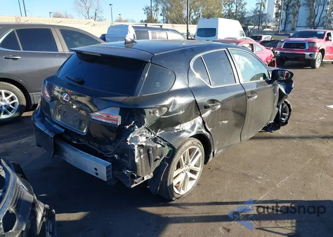 2014 Lexus Ct 200H из США, поврежденный, VIN JTHKD5BH2E2189287